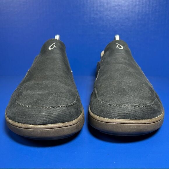 OluKai Mens Nohea Twill Slip On Shoes Black 9‎ 10178-4040 main image 9